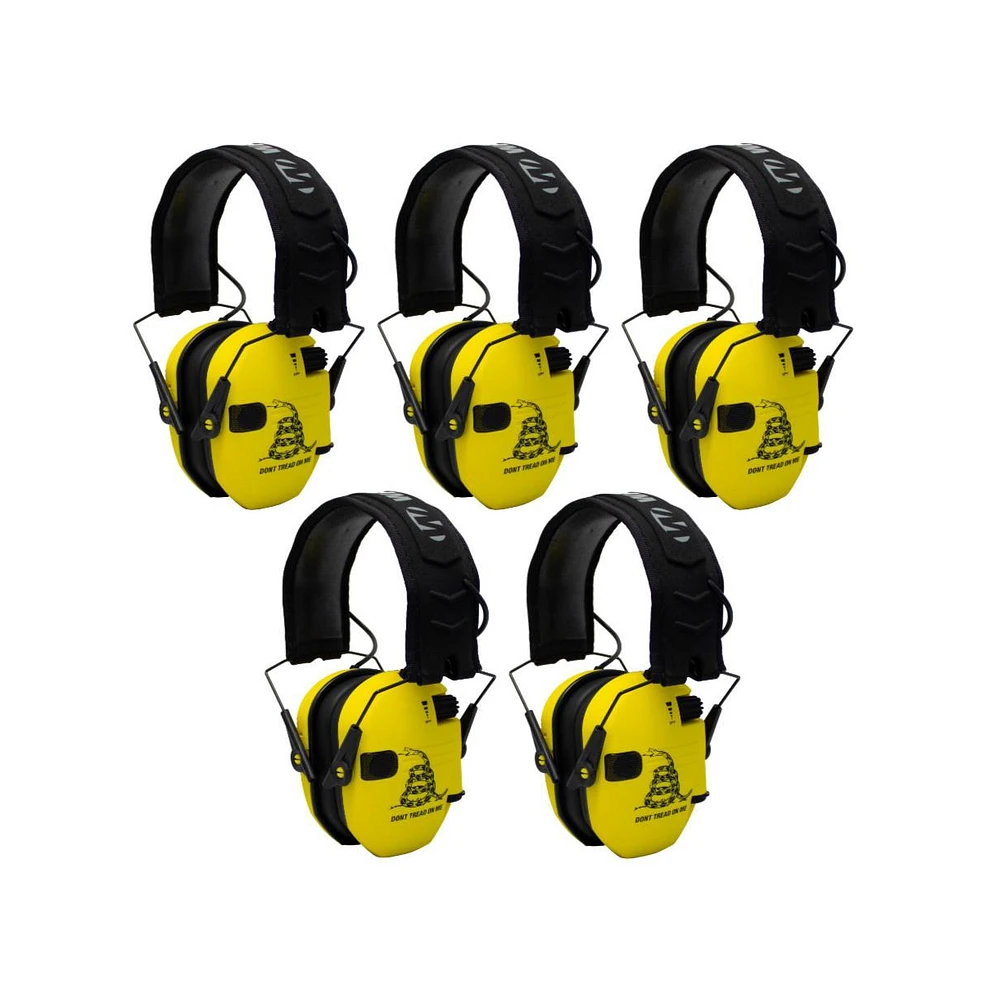 Walker s Razor Shooting Muffs (Don't Tread On Me Yellow) -Pack