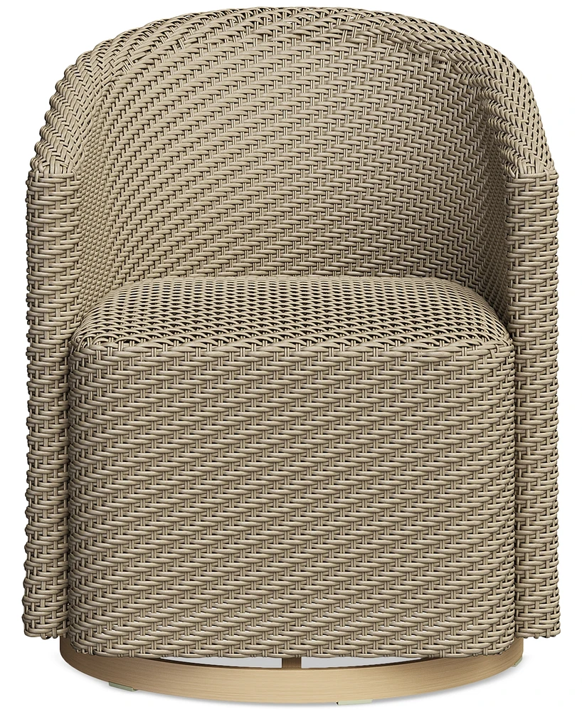 Reid Outdoor Dining Swivel Chair, Created for Macy's
