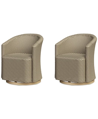 Reid Outdoor Dining 2pc Swivel Chair Set, Created for Macy's