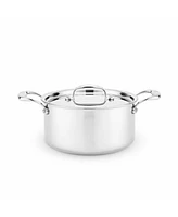 Heritage Steel Titanium Series Fully Cladded -Quart Sauce Pot with Lid