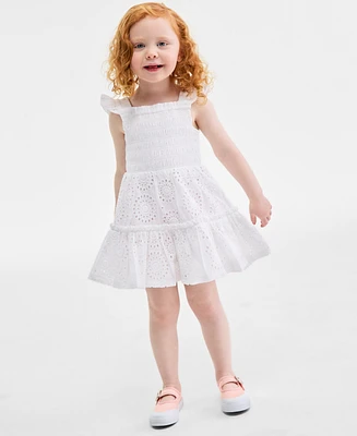 On 34th Cotton Eyelet-Embroidered Mommy & Me Smocked Dress - Toddler, Exclusively at Macy's