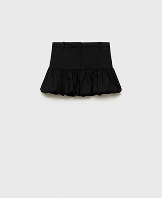 Mango Women's Balloon Ruffled Mini Skirt