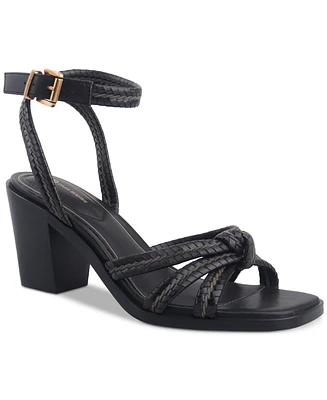 Giani Bernini Women's Renaee Block Heel Woven Strappy Dress Sandals, Created for Macy's