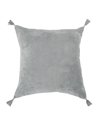 River Boulder Cotton Accent Throw Pillow w/ Tassels