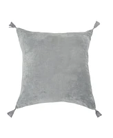 River Boulder Cotton Accent Throw Pillow w/ Tassels