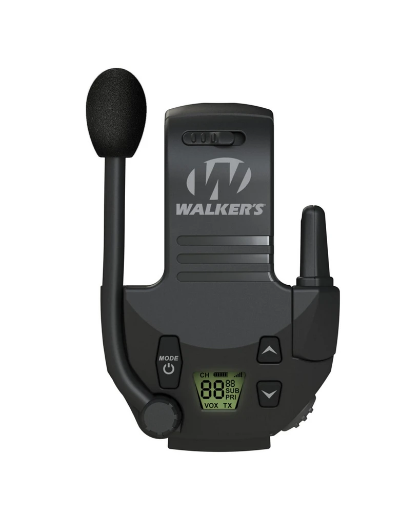 Walkers Razor Slim Kryptek Camo Electronic Muff with Walkie Talkie Bundle