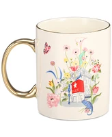 Macy's Flower Show Ceramic Gold-Trim Coffee Mug, Exclusively at Macy's