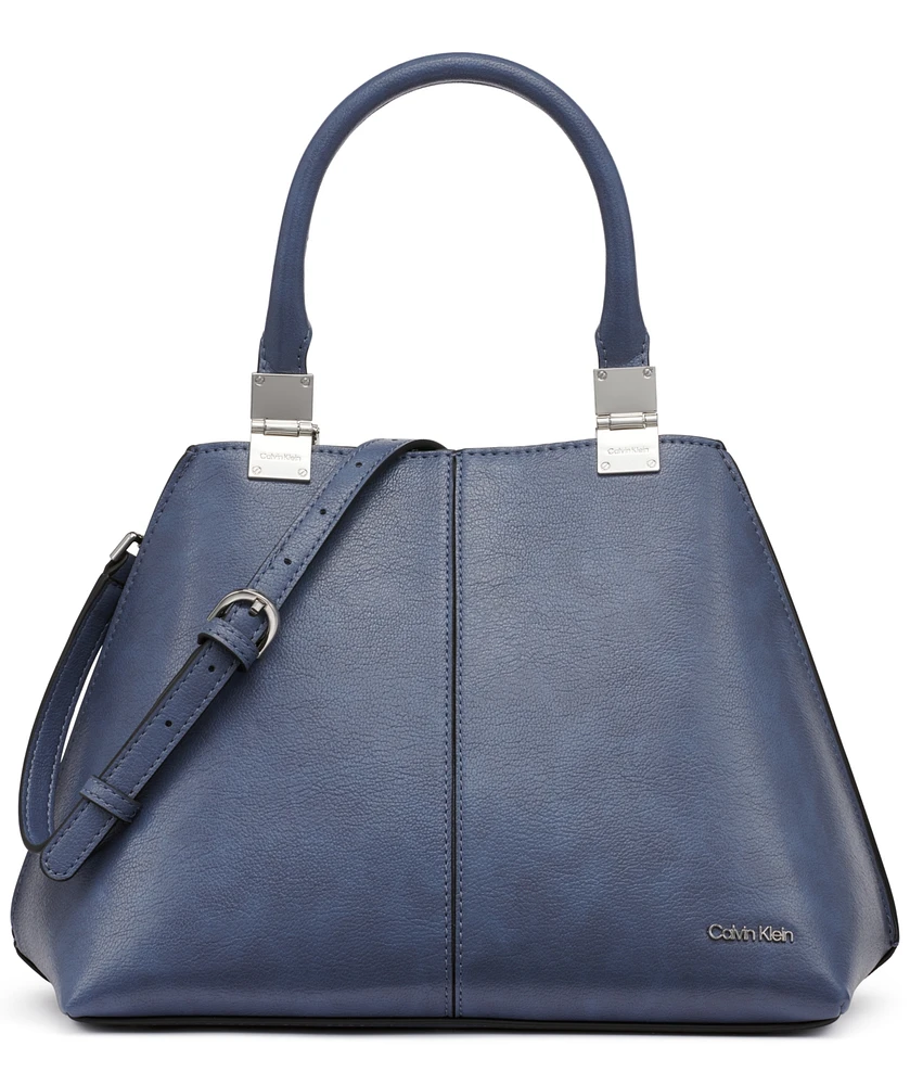 Calvin Klein Granite Convertible Satchel with Magnetic Snap