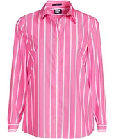 Lands' End Plus No Iron Button Front Shirt
