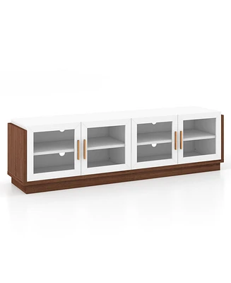 Large Tv Stand for Tv Spacious Entertainment Console for Living Room Storage