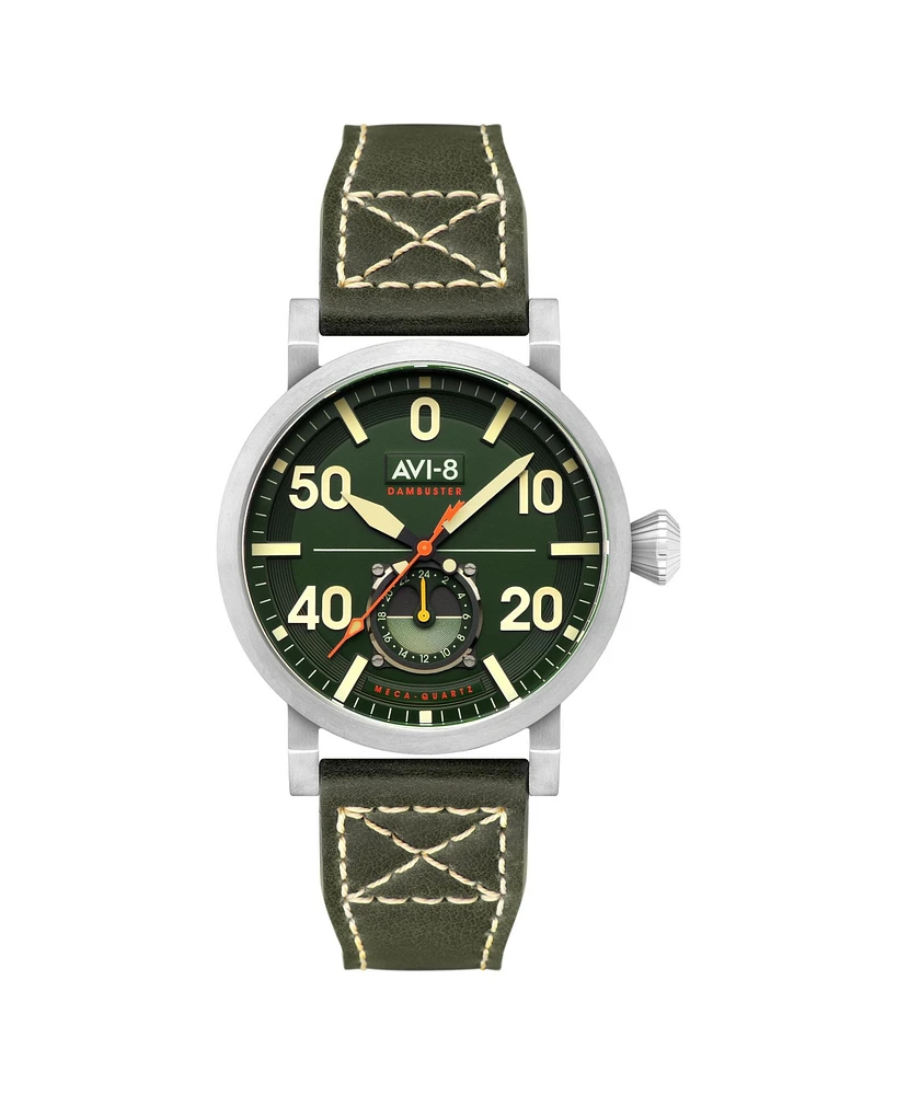 Avi-8 Men's Dambuster Chadwick Meca-Quartz Leather Strap Watch