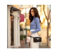 Susu Mini Crossbody Bag Black Leather Purse Wristlet Women's Handbag