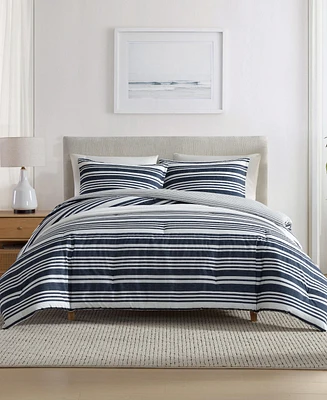 Nautica Coastline Stripe 3-Pc. Comforter Set