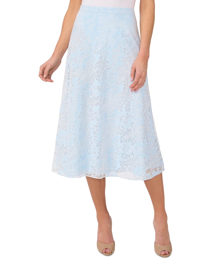 CeCe Women's Lace Midi Skirt