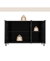 Modern Storage Cabinet with Adjustable Shelves, 49IN Accent 3 Doors, Decorative Cabinets for Living Room, Kitchen, Office