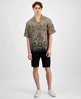 Hugo by Hugo Boss Men's Espino Oversized-Fit Liberty Floral Button-Down Camp Shirt