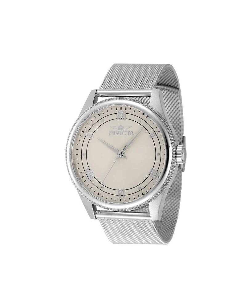 Invicta Men's 48480 Celestial Quartz 3 Hand Ivory Dial Watch
