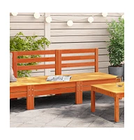 Patio Sofas Armless 2 pcs Wax Brown Solid Wood Pine