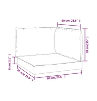 Pallet Cushions 3 pcs Anthracite Oxford Fabric