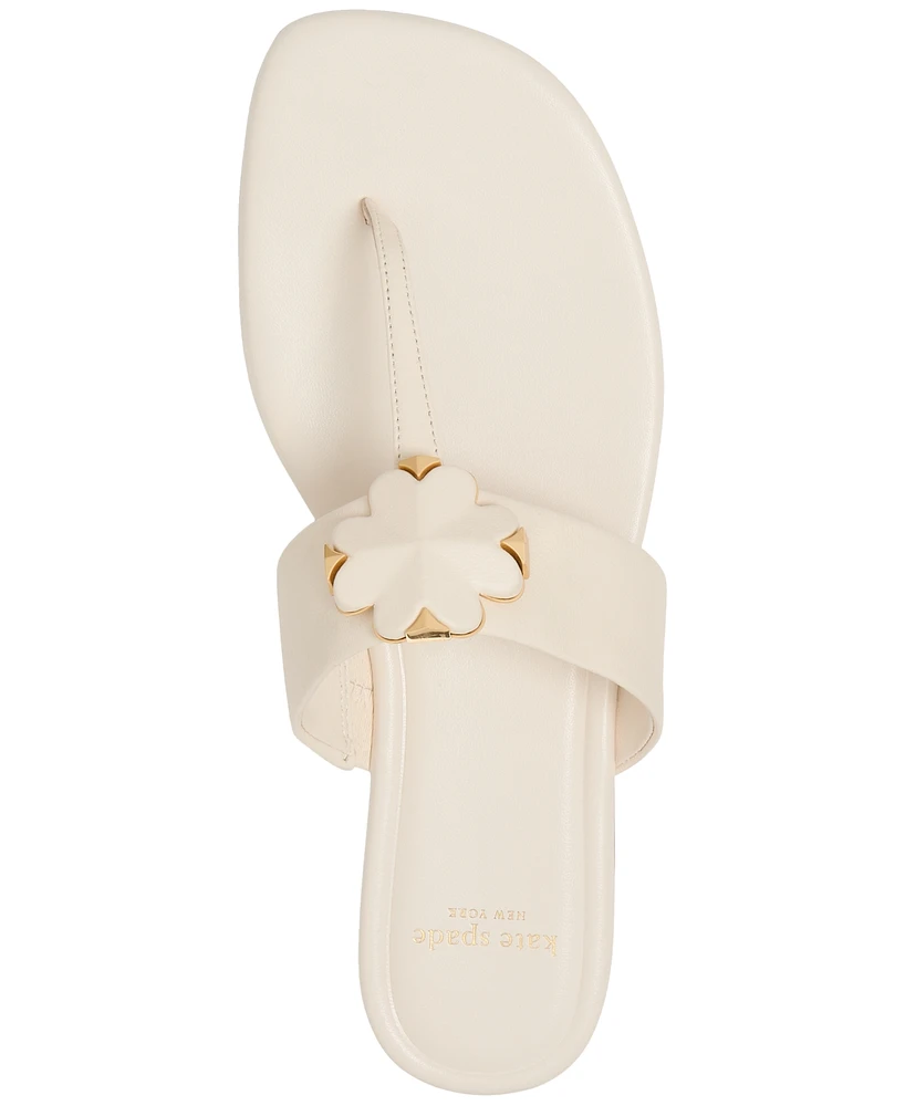 Kate Spade New York Women's Flower Thong Flat Sandals