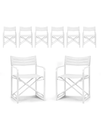 Aoodor Outdoor Patio 4-Pack 34" Director's Chairs
