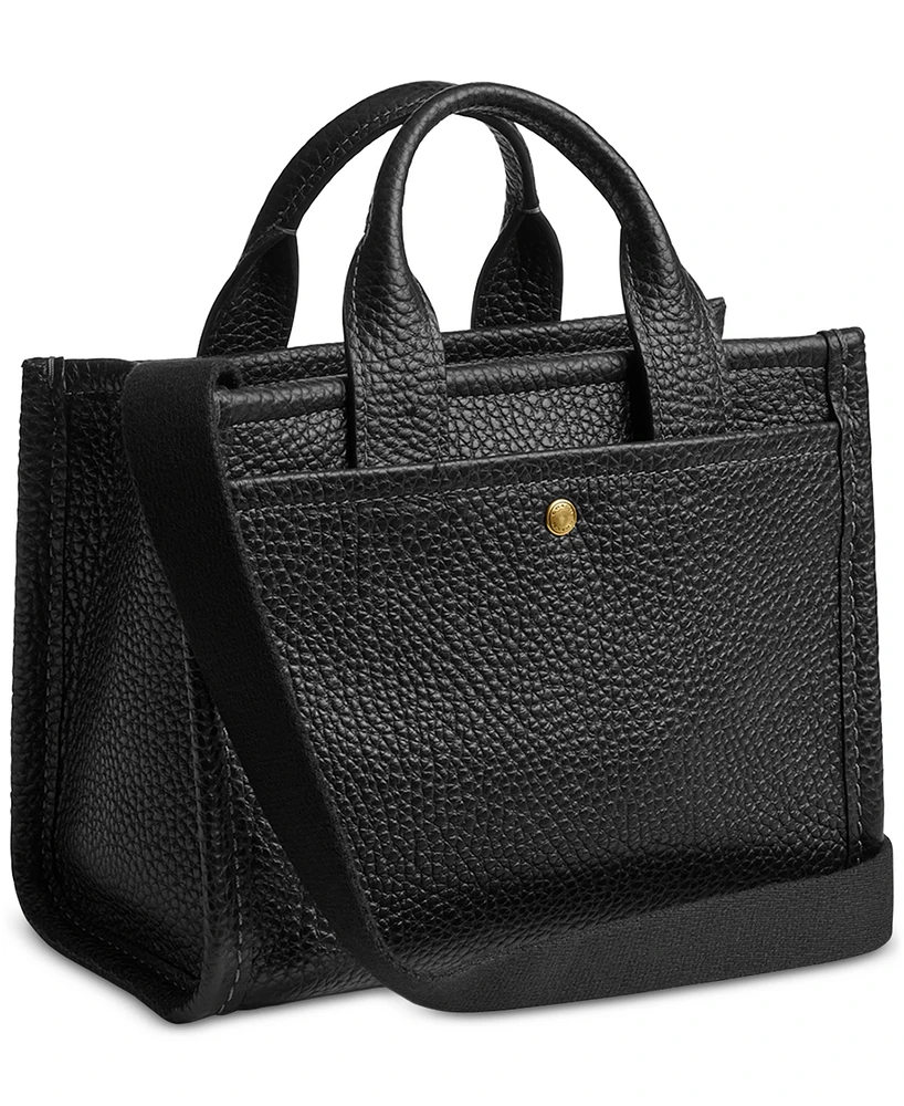 Coach Mini Leather Cargo Tote Bag 20
