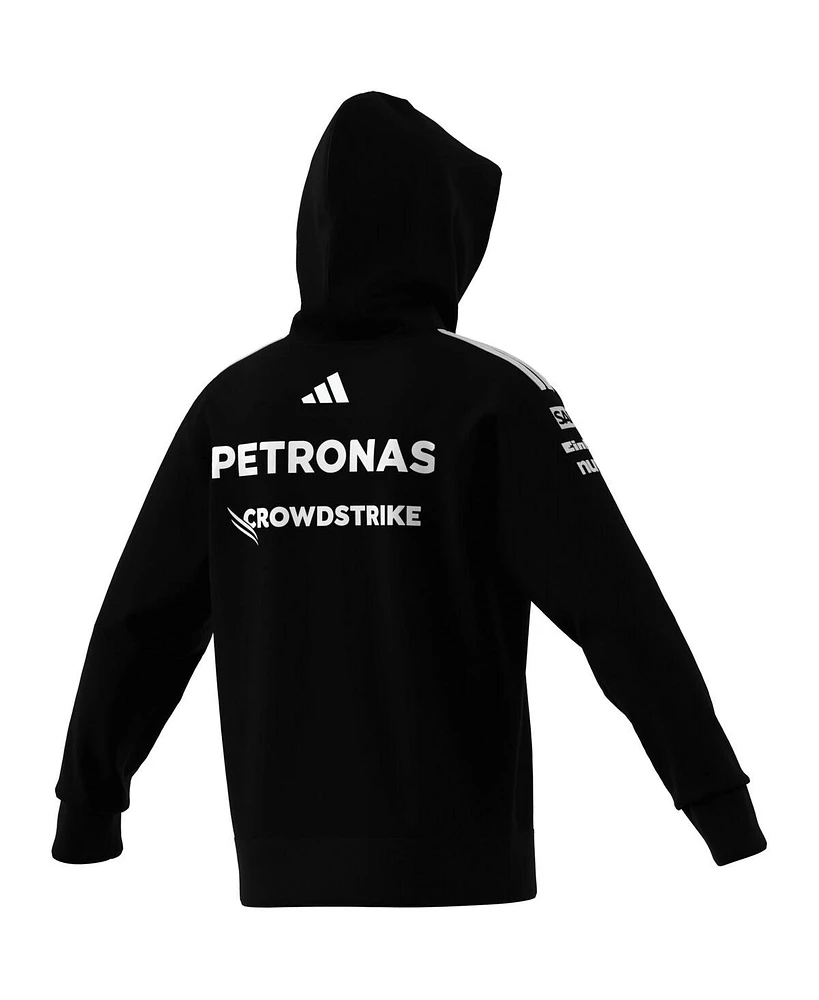 Adidas Men's Black Mercedes-amg Petronas F1 Team Wear Pullover Hoodie