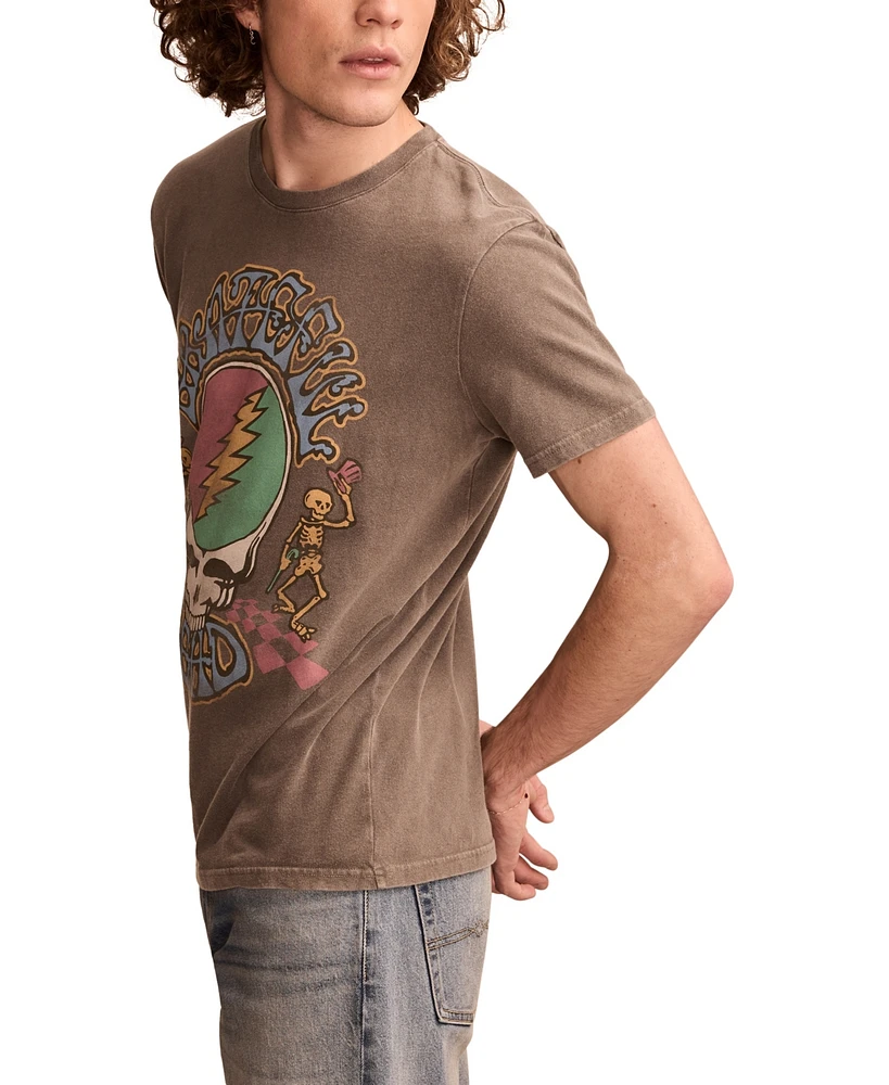 Lucky Brand Men's Grateful Dead Skull Short Sleeve T-Shirt