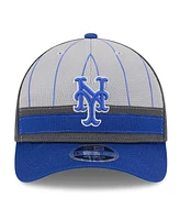 New Era Men's Gray/Royal New York Mets 2025 Batting Practice 9FORTY M-Crown Adjustable Hat