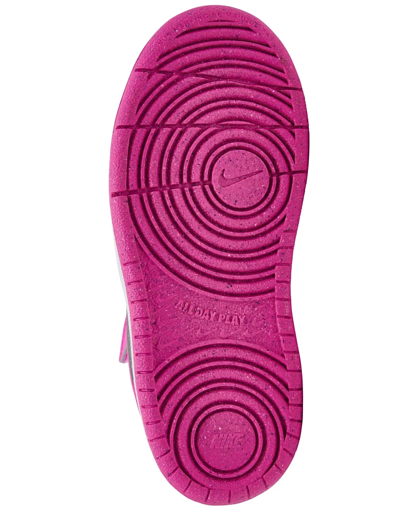 Nike Toddler Girls Court Borough Low Recraft Fastening Strap Casual Sneakers from Finish Line