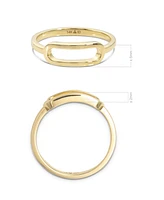 Devata Loop Ring in 14K Gold, Size 7, approx. 2.3 grams.