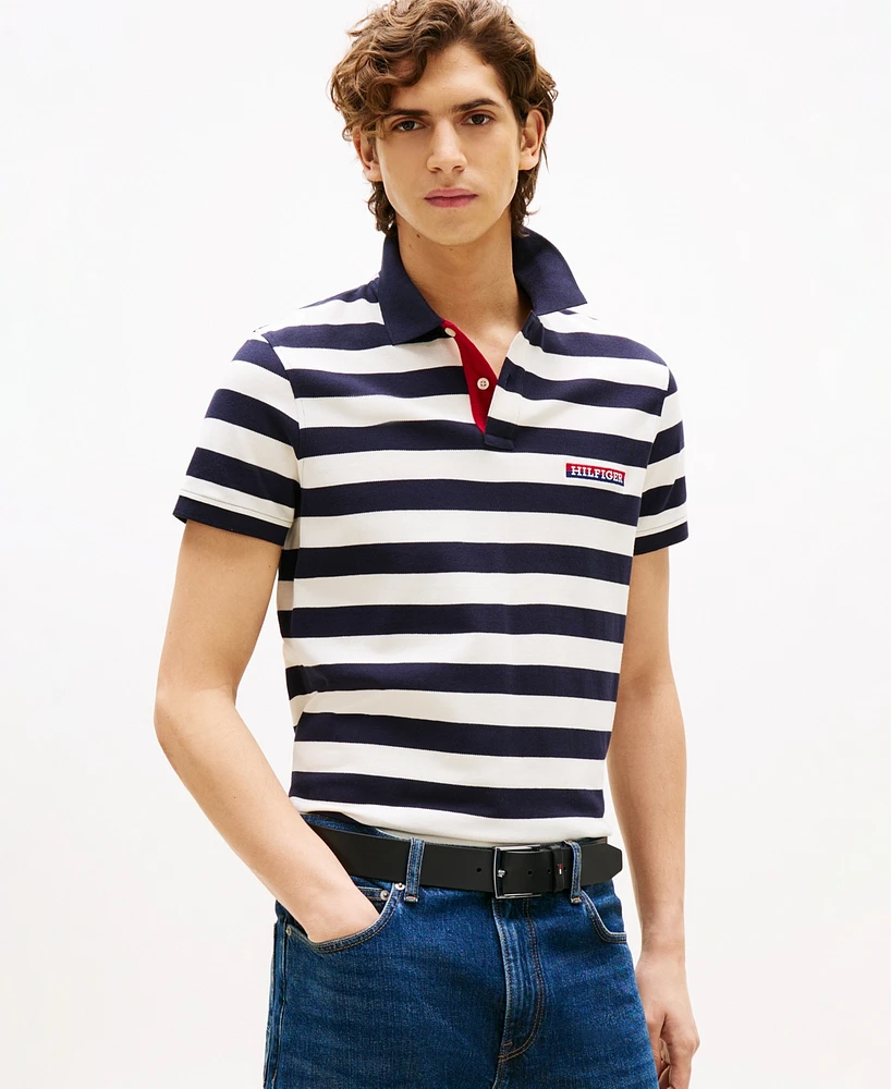 Tommy Hilfiger Men's Regular-Fit Stripe Polo Shirt