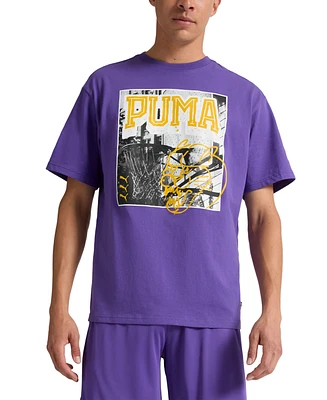 Puma Men's Hoops Energy Regular-Fit Logo Graphic T-Shirt