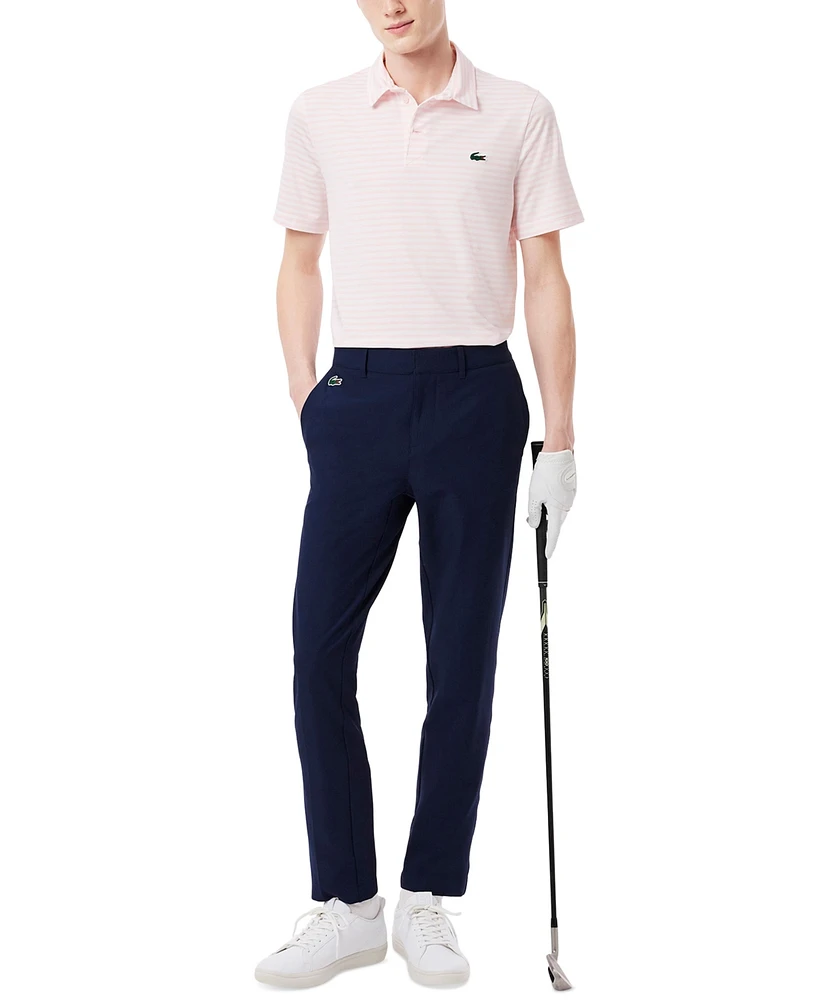 Lacoste Men's Short Sleeve Striped Performance Polo Shirt