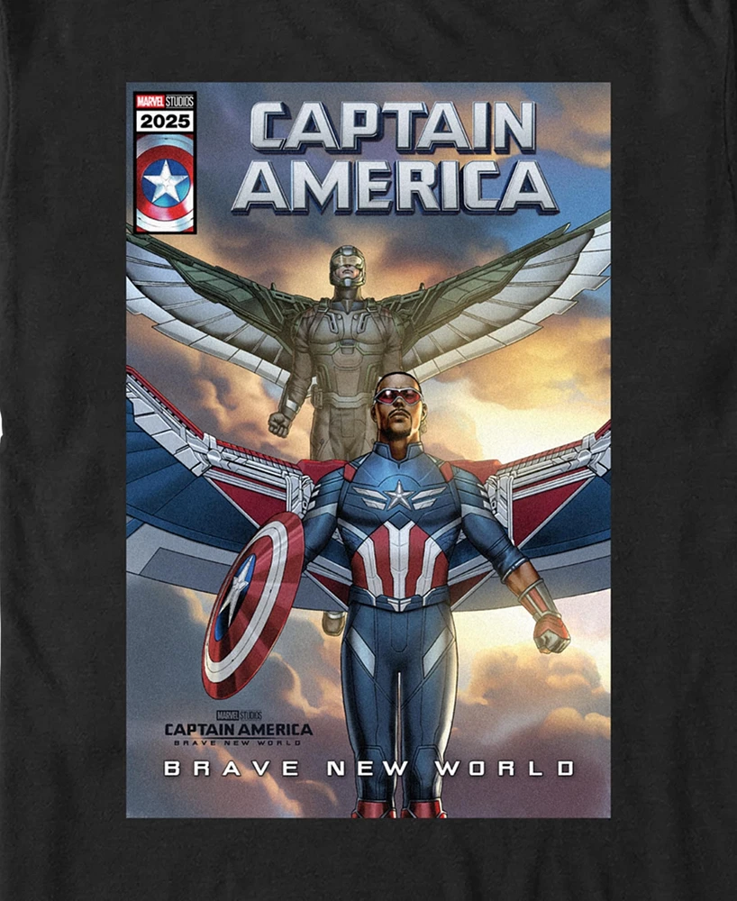 Marvel Men's New Captain And Falcon Short Sleeve T-Shirt