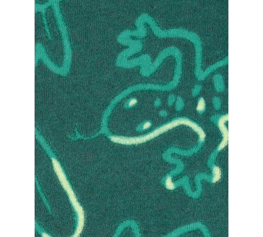 Carter's Toddler Boys Lizard Pajamas, 4 Piece Set