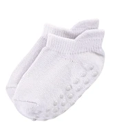 Touched by Nature Baby Girls 12Pk Organic Non Skid Socks