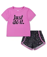 Nike Toddler Girls Just Do It Logo T-Shirt & Shorts
