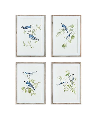 Blue Birds Prints Set of 4