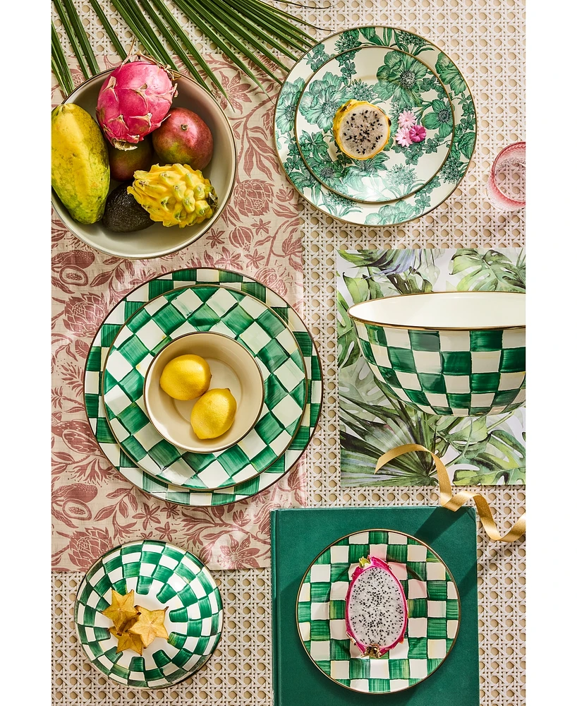 MacKenzie-Childs Emerald Check Medium Everyday Bowl, 80-oz.