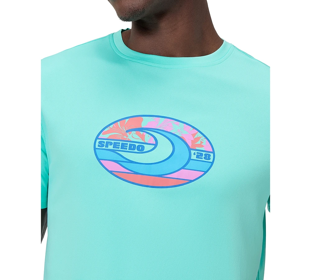 Speedo Men's Short Sleeve Performance Graphic T-Shirt