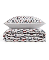 Tommy Hilfiger Boating Flags Cotton Reversible 2-Pc. Quilt Set, Twin