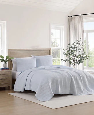 Tommy Hilfiger Ithaca Stripe Cotton Reversible 2-Pc. Quilt Set