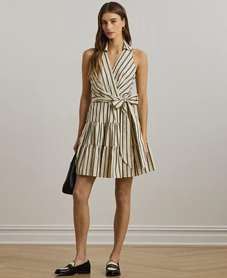 Lauren Ralph Lauren Women's Two-Tone Crepe Sleeveless Gown