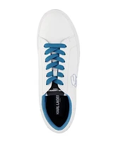 Karl Lagerfeld Paris Men's Tumbled Leather Head Patch Sneakers