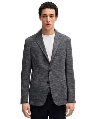 Boss by Hugo Men's Micro-Patterned Slim-Fit Blazer