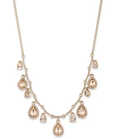 Givenchy Mixed Crystal Halo Shaky Statement Necklace, 16" + 3" extender