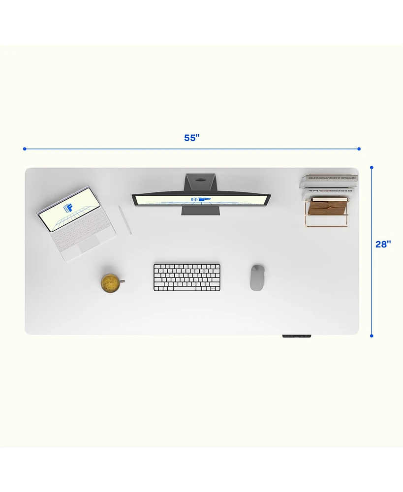 Flexispot E7-commercial W Electric Adjustable Standing Desk, Rectangular Chipboard Top & Base