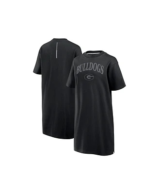 Fanatics Women's Black Georgia Bulldogs Elements Go Tri-Blend T-Shirt Dress
