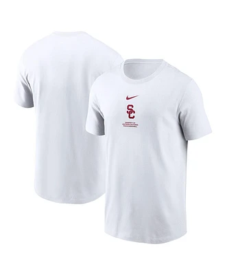 Nike Men's White Usc Trojans On-Court Basketball T-Shirt